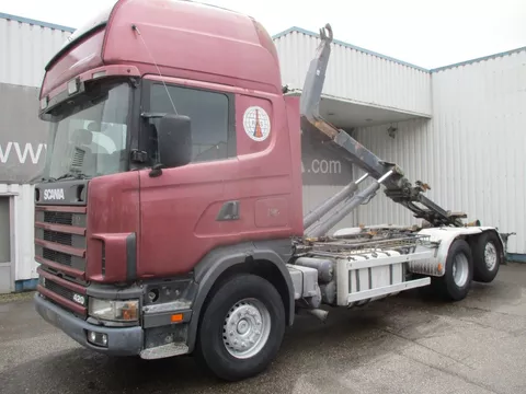 Scania R R124-420 6x2 , Manual , Intarder , Airco , haakarm truck