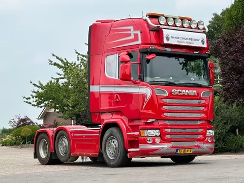 Scania R520 V8 FULL AIR/RETARDER!6X2!!!GESTUURDE VOORLOPER!!TOP!!EURO6!!