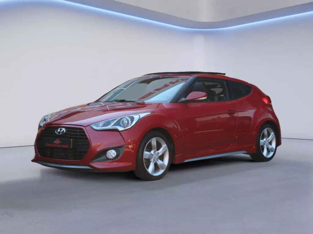 Hyundai Veloster 1.6 T-GDI i-Catcher Cruise Contr, Apple Carplay, Climate Contr, Panorama, Leder, Bluetooth, Isofix, LM&quot;17, Navigatie (MET GARANTIE*)