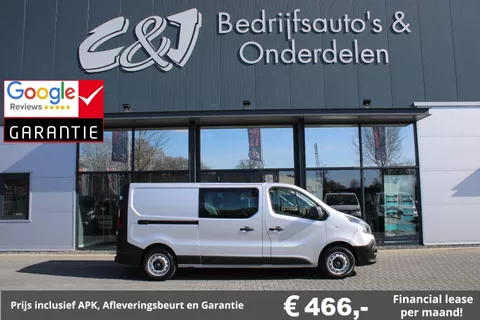 Renault Trafic 1.6 dCi T29 L2H1 DC Comfort Marge Cruise Airco Navi &euro;466,- P/mnd