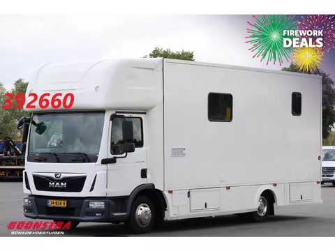 MAN TGL 8.190 Robrise Horsetruck 2 Pferde + Wohnmobil Camera 61.047 KM!
