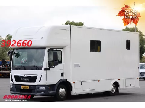 MAN TGL 8.190 Robrise Horsetruck 2 Pferde + Wohnmobil Camera 61.047 KM!