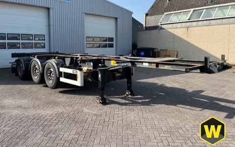 VAN HOOL Container chassis 20 FT Tridec 2x lift axle