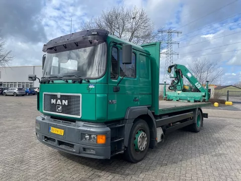 MAN 19.463 EURO 2 / STEEL SUSPENSION / MANUAL / CRANE