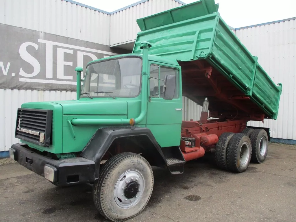 Iveco Magirus Deutz 256 , 6x6 , V8 , ZF Manual , 3way tipper , Spring suspension