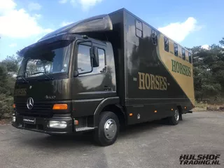 Mercedes-Benz Atego '99 4-paards paardenvrachtwagen horsetruck VERKOCHT