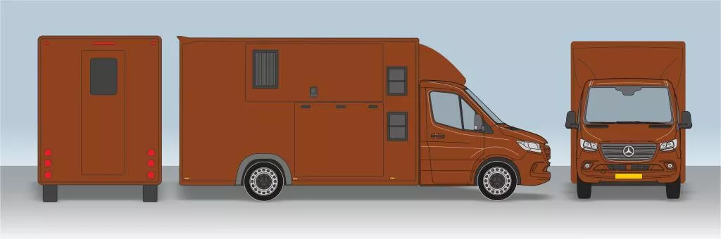 Mercedes-Benz Sprinter Paardenvrachtwagen B Rijbewijs NIEUW