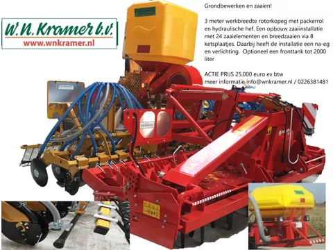 KRAMER MINOS ALPEGO Technik plus rotoreg zaaimachine combinatie