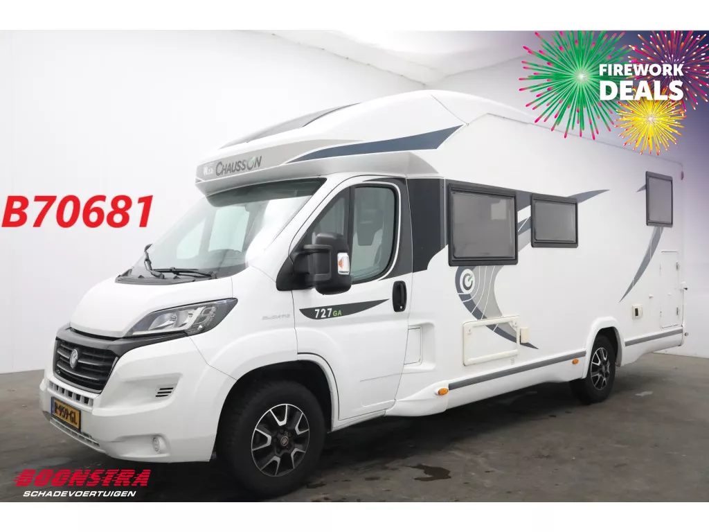 Fiat Ducato Chausson Welcome 727 GA 2.3 MJ Solar Hefbed Single Beds Leder Cruise Camera AHK 58.856 km!