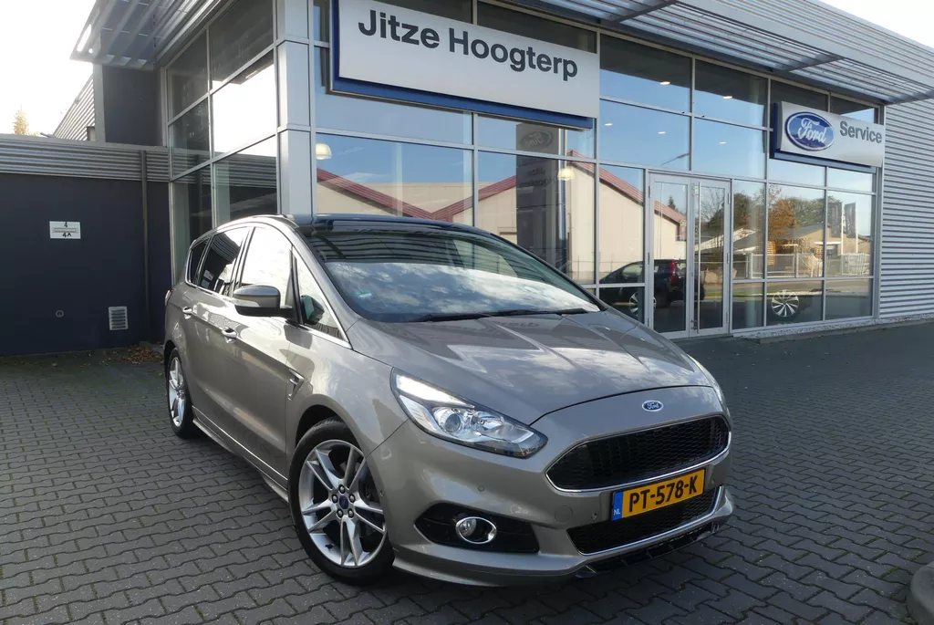 Ford S-Max 2.0 S-Edition PANO, MEMORY SEAT, TREKHAAK AFNEEMBAAR (1.800KG), STOEL/VOORRUITVERWARMING, ADAPT. CRUISE, CLIMA, NAVI, PDC V&amp;A, 117.239KM