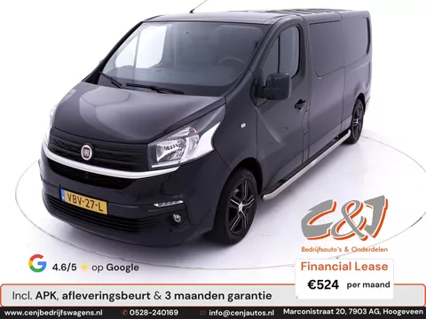 Fiat Talento 1.6 MJ EcoJet L2H1 Dubbele Cabine leder navi cruise elek pakket lease 401,- p/md