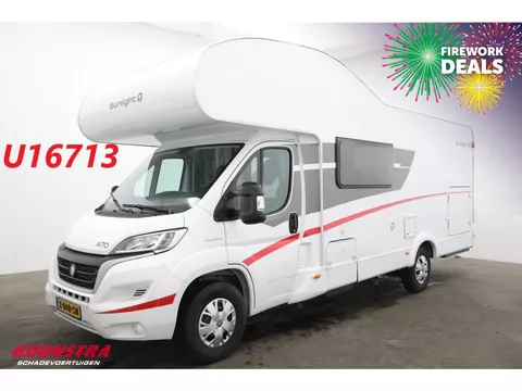 Fiat Ducato Sunlight A70 2.2 M.Jet Dakairco Dwarsbed Airco Cruise Camera