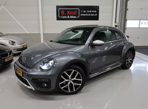 Volkswagen Beetle 1.2 TSI Dune 2018 BTW verrekenbaar Leer Navigatie App connect Xenon LED achterlichten Parkeersensoren Airco-ecc 18 inch Sportvelgen Extra getint glas Nette staat