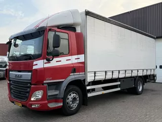 DAF CF 250 FA / Schuifzeilein links - Vaste wand rechts / Klep LBW / Euro6 / NL Truck