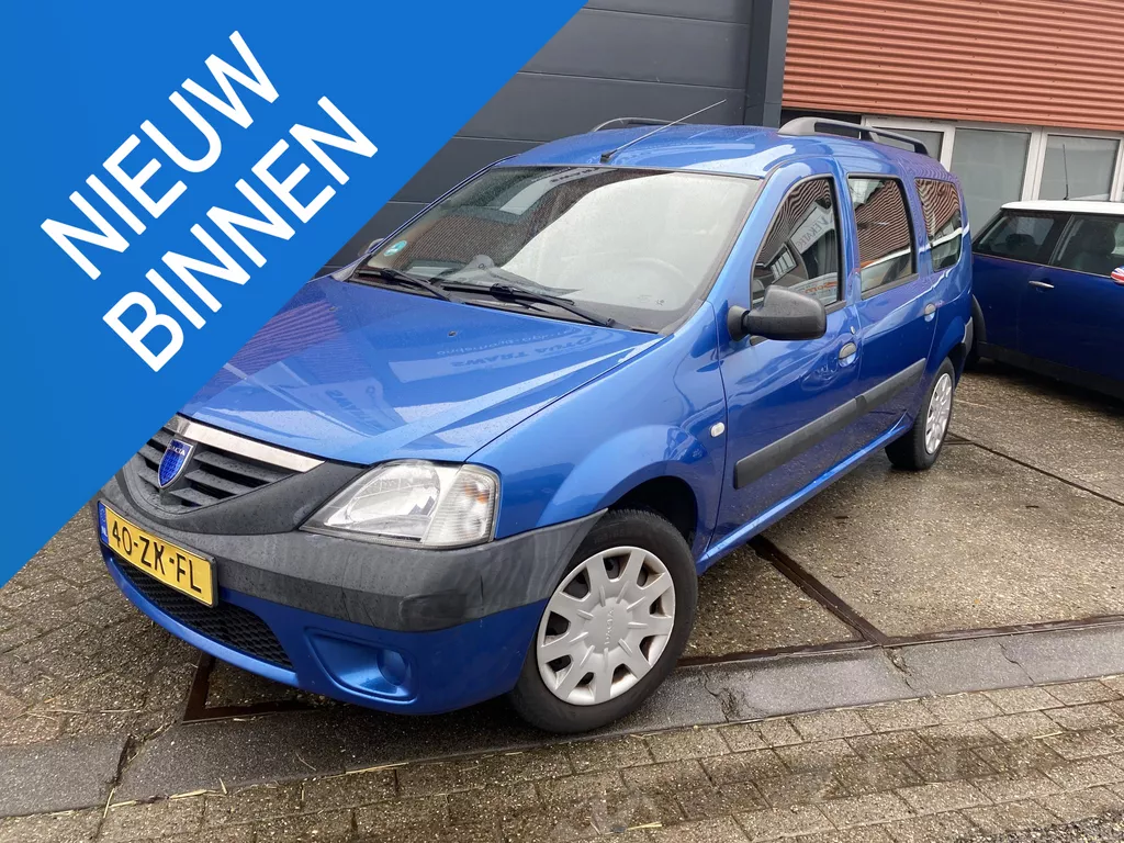 Dacia Logan MCV 1.6 Ambiance 7p. 7 Persoons | Airco | All-Season Banden | Dakrailing | Dakdragers | Radio/CD | Trekhaak | NAP | Levering met nieuwe APK Keuring |