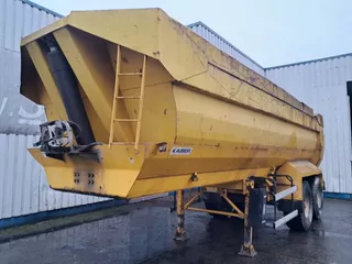 Kaiser 2 axle , Steel tipper trailer , spring suspension , drum brakes