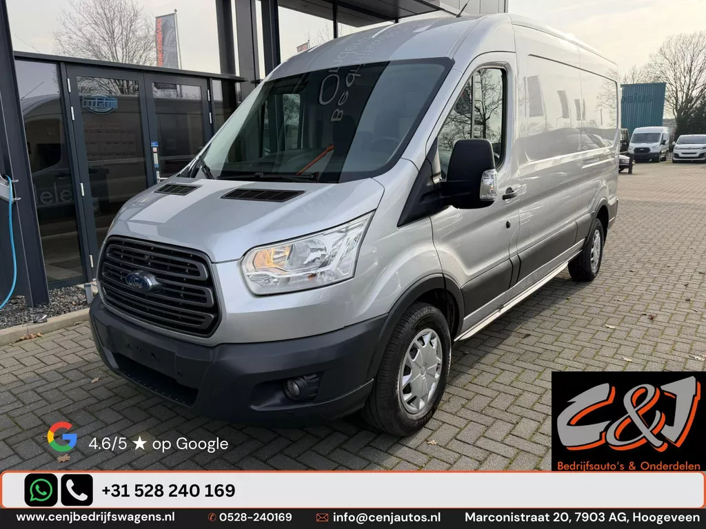 Ford Transit 350 2.0 TDCI L3H2 Ambiente achterschade, airco, cruise