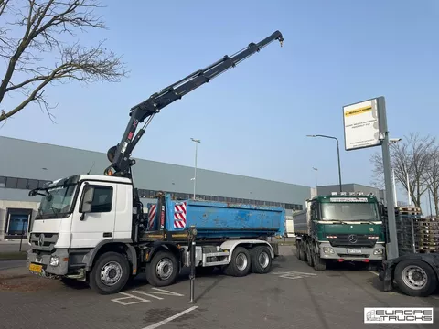 Mercedes Actros 4141 Full Steel - HIAB 288 EP-5 - Hiab Hooklift 21 Ton - MP3 T07420-A
