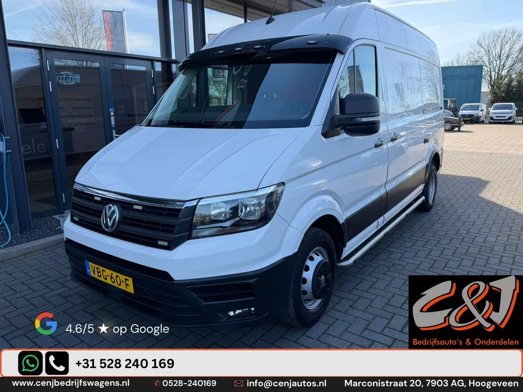 Volkswagen Crafter 50 2.0 TDI L3H3 DL Highline brandschade, dubbellucht, automaat, cruise, airco, BTW