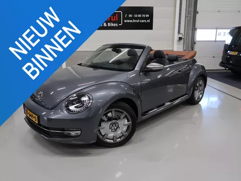 Volkswagen Beetle Cabriolet 2.0 TSI Sport Karmann 220pk Automaat Leer/alcantara Airco-ecc Xenon Stoelverwarming 18 inch navigatie pdc cruise boekjes aanwezig