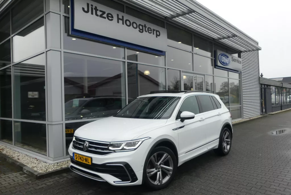 Volkswagen Tiguan 1.5 TSI R-Line Business+ ELEKT. TREKHAAK (1.800KG), PANO, WINTER PACK, ADAPT. CRUISE, CLIMA, NAVI, CAMERA, PDC V&amp;A, APPLE CARPLAY/ANDROID AUTO, BLIS, KEYLESS, ELEKT. ACHTERKLEP, 99.603KM