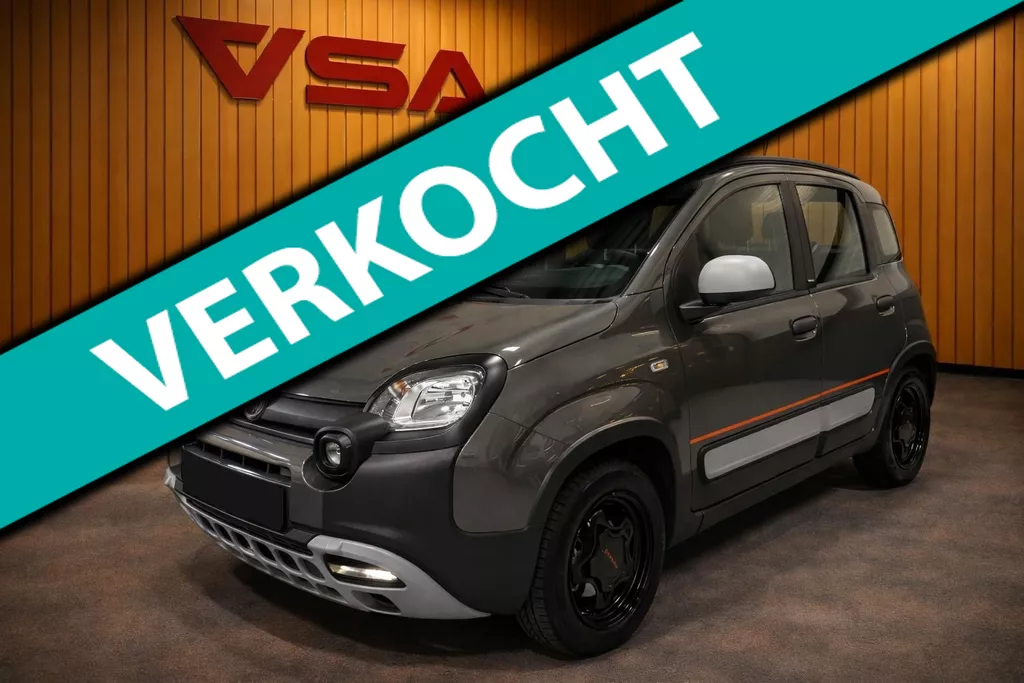 Fiat Panda 1.0 Hybrid Garmin Cross|Climate|Carplay|6 bak|half leer|DAB|nieuwstaat