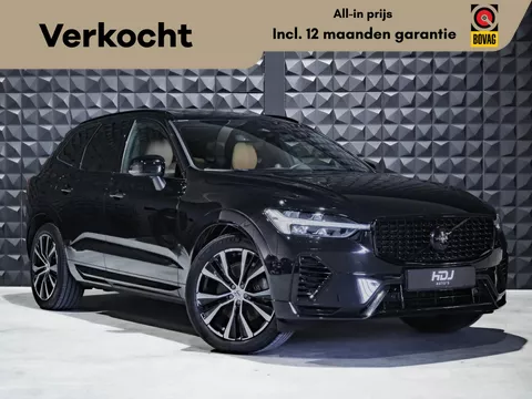Volvo XC60 2.0 T8 Plug-in hybrid AWD Ultim. Dark | Luchtv. | B&amp;W | Pano | HUD | 20"| Cognac Leer | Vent. + Mass. | Trekh. | Blis |