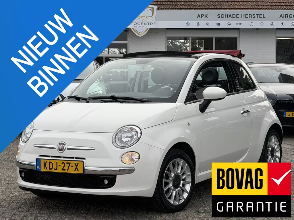 Fiat 500C 0.9 TwinAir Lounge CABRIO | AIRCO | NIEUWE APK | BOVAG !!