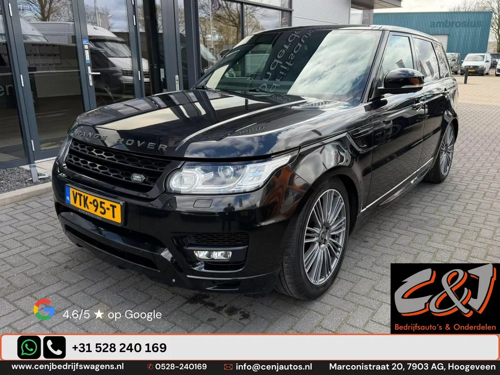 Land Rover Range Rover Sport 3.0 SdV6 Dynamic motor en voorschade, grijs kenteken, veel opties, BTW