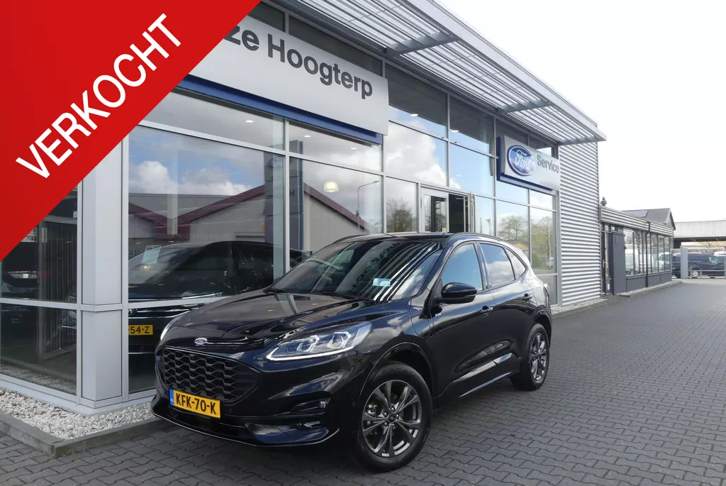 Ford Kuga 2.5 PHEV ST-Line X ELEKT. TREKHAAK (1.500KG), HUD, WINTER PACK, ADAPT. CRUISE, CLIMA, NAVI, CAMERA V&amp;A, PDC V&amp;A, APPLE CARPLAY/ANDROID AUTO, BLIS, KEYLESS, B&amp;O, ELEKT. ACHTERKLEP, ELEKT. STOEL, 21.295KM