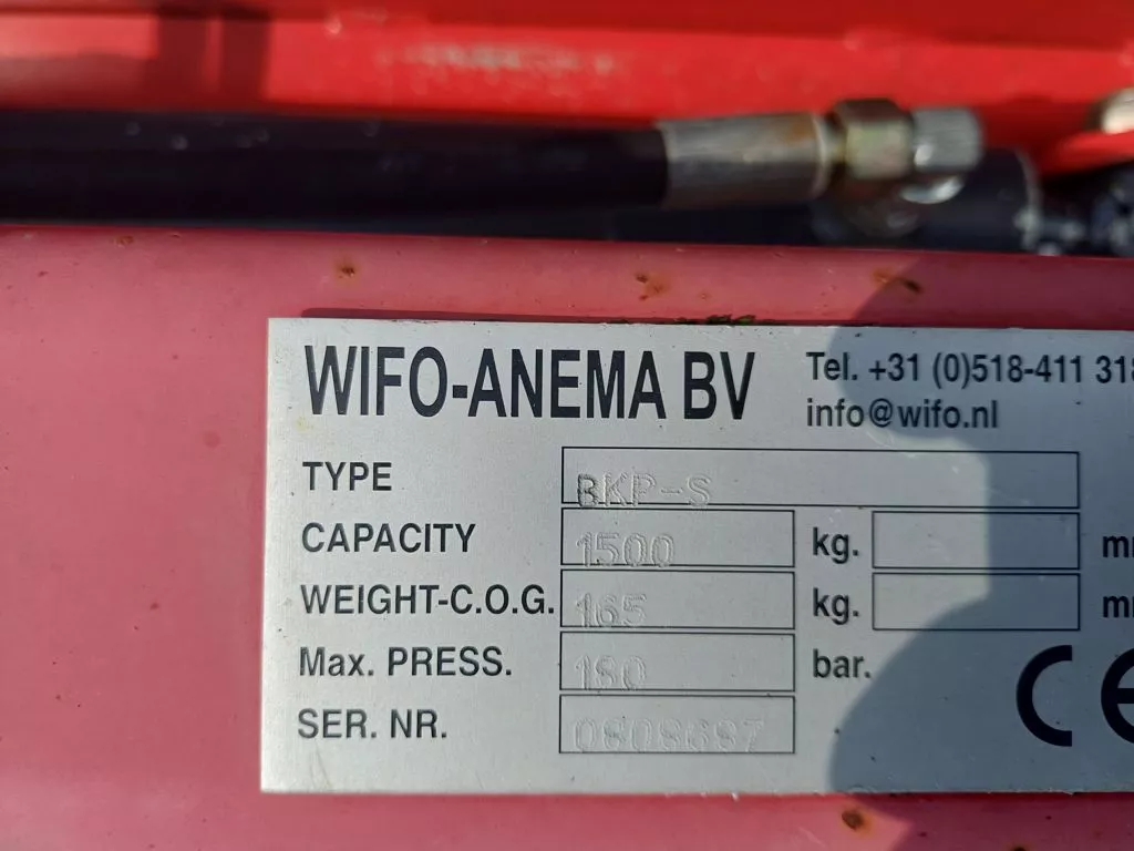Wifo balendrager hydraulische bediend