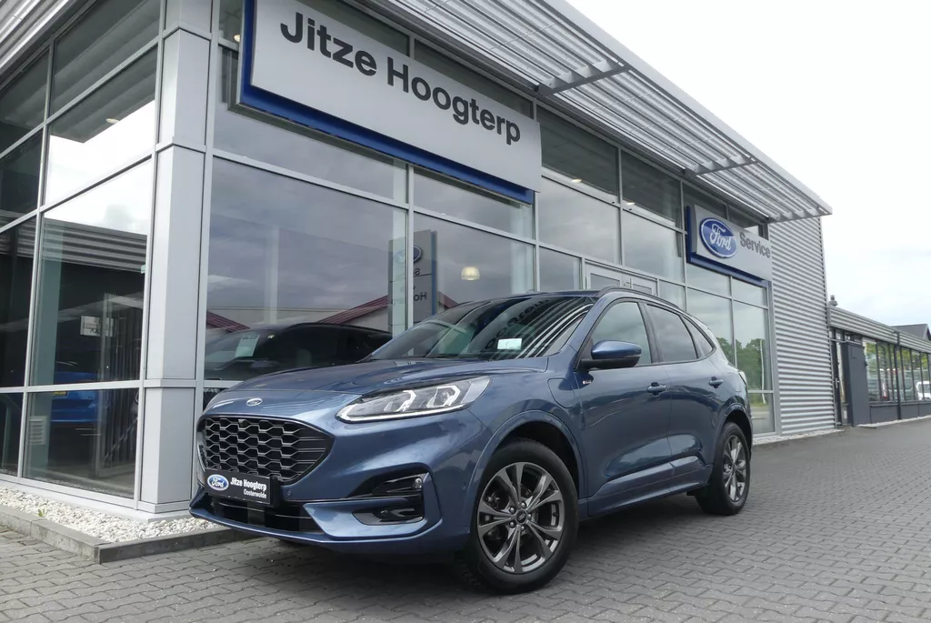 Ford Kuga 2.5 PHEV ST-Line X ELEKT. TREKHAAK (1.500KG), HUD, WINTER PACK, ADAPT. CRUISE, CLIMA, NAVI, CAMERA V&amp;A, PDC V&amp;A, APPLE CARPLAY/ANDROID AUTO, BLIS, KEYLESS, ELEKT. ACHTERKLEP, ELEKT. STOEL, 25.012KM