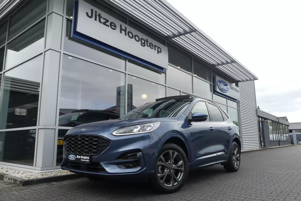Ford Kuga 2.5 PHEV ST-Line X ELEKT. TREKHAAK (1.500KG), PANO, WINTER PACK, ADAPT. CRUISE, CLIMA, NAVI, CAMERA V&amp;A, PDC V&amp;A, APPLE CARPLAY/ANDROID AUTO, BLIS, KEYLESS, B&amp;O, ELEKT. ACHTERKLEP, ELEKT. STOEL, 33.430KM