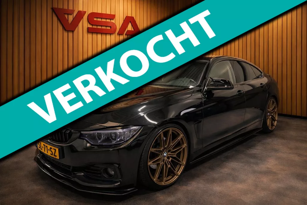 BMW 4-serie Gran Coup&eacute; 428i Executive|Uniek|Show staat|Maxton|Akra met klep|ST|EBC|NAVI|NAP|PDC|Galscoating|M velgen|leder|Stoelvw