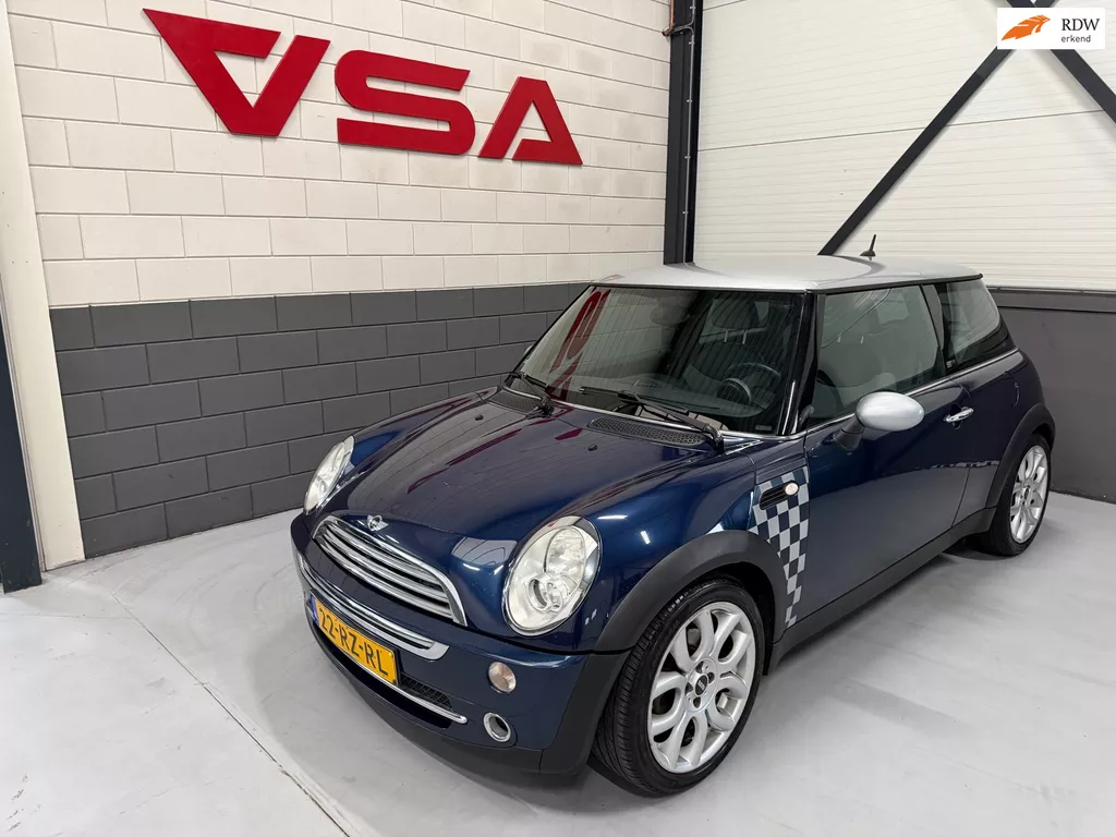 Mini Mini 1.6 Cooper Checkmate|Airco|Cruise|half lederen interieur|116PK|Inclusief onderhoudsbeurt + volledige check|Sportvelgen