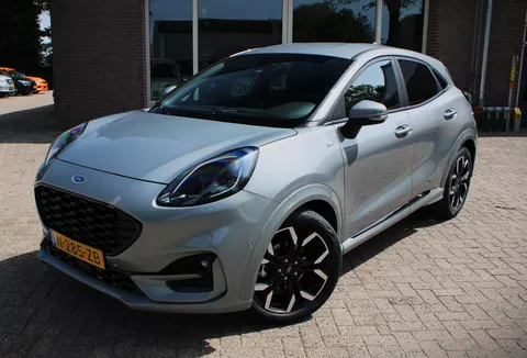 Ford Puma 1.0 Hybrid ST-Line X 1e Eig, NL, Carplay, Achteruitrijcamera, CC, Stoel/Stuurverwarming, LED, Parkeersens. V en A, 18" LMV