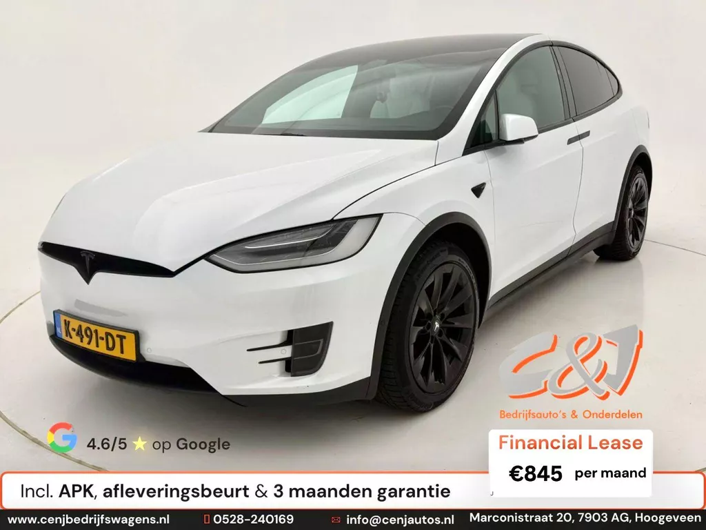 Tesla Model X Long Range Raven l Dual Motor l AWD l 100KWh l MARGE l LEASE mogelijk