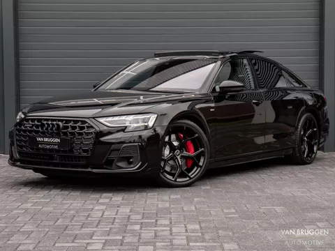 Audi A8 60 TFSI e quattro S-Line 4WS Pano Lucht Exclusive BTW Massage Koeling Softclose Alcantara