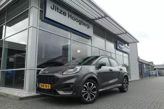 Ford Puma 1.0 EcoBoost Hybrid ST-Line X AFN. TREKHAAK (1.100KG), WINTER PACK, ADAPT. CRUISE, CLIMA, NAVI, CAMERA, PDC V&amp;A, APPLE CARPLAY/ANDROID AUTO, BLIS, KEYLESS, B&amp;O, ELEKT. ACHTERKLEP, 45.277KM