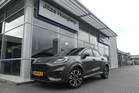 Ford Puma 1.0 EcoBoost Hybrid ST-Line X AFN. TREKHAAK (1.100KG), WINTER PACK, ADAPT. CRUISE, CLIMA, NAVI, CAMERA, PDC V&amp;A, APPLE CARPLAY/ANDROID AUTO, BLIS, KEYLESS, B&amp;O, ELEKT. ACHTERKLEP, 45.277KM