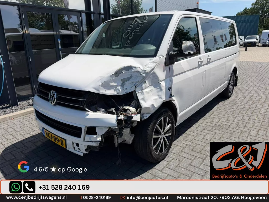 Volkswagen Transporter 2.0 TDI L2H1 4Motion DC Highline Caravelle l rondom schade l veel opties l pano l airco l cruise l MARGE