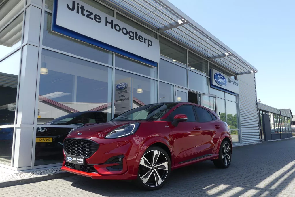 Ford Puma 1.0 EcoBoost Hybrid ST-Line X PANO, WINTER PACK, ADAPT. CRUISE, CLIMA, NAVI, CAMERA, PDC V&amp;A, APPLE CARPLAY/ANDROID AUTO, BLIS, KEYLESS, B&amp;O, ELEKT. ACHTERKLEP, 33.059KM