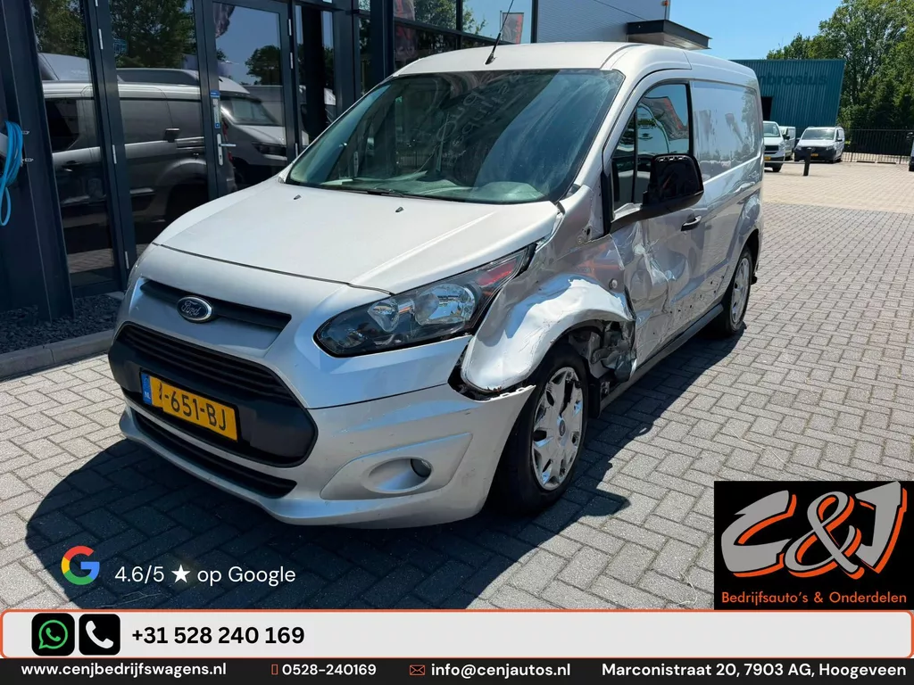 Ford Transit Connect 1.5 TDCI L1 Trend rondom schade, airoc, cruise, navi, trekhaak, btw
