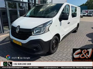 Renault Trafic 1.6 dCi T29 L2H1 Comfort Energy Dubbelcabine, zijschade, airco, cruise, navi, MARGE