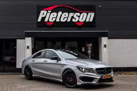 Mercedes-Benz CLA-klasse AMG 45 4MATIC PANO MATT ZILVER H&amp;K