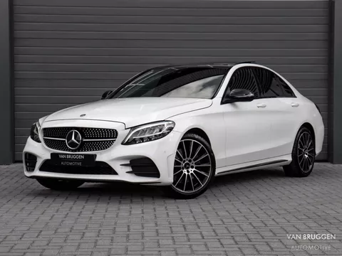 Mercedes-Benz C-klasse 300 AMG Premium Plus Pano Burmester Memory Luchtvering