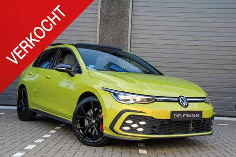 Volkswagen Golf 1.4 eHybrid GTE | Pano | Vol Leder | Head up | IQ | Elektr. trekhaak | Black Style | 19' Estoril | LED verstralers onderbumper | Uniek > Letterlijk full option | Yellow metallic