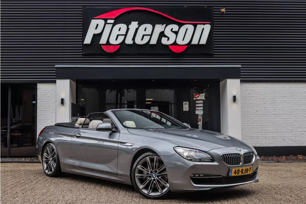 BMW 6-serie Cabrio 640i NAP DEALER OH HUD MEMORY LEDER XENON