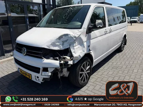 Volkswagen Transporter 2.0 TDI L2H1 DC Highline Caravelle l rondom schade l veel opties l pano l airco l cruise l MARGE