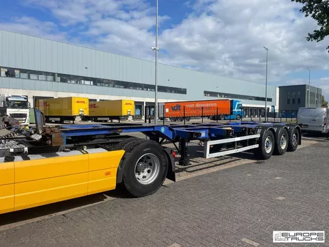 Renders Container Belgian Trailer - BPW Axles - Extendable T07203